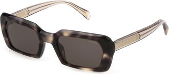 Police SPLG21 07UX Womens Sunglasses Tortoiseshell Size 53
