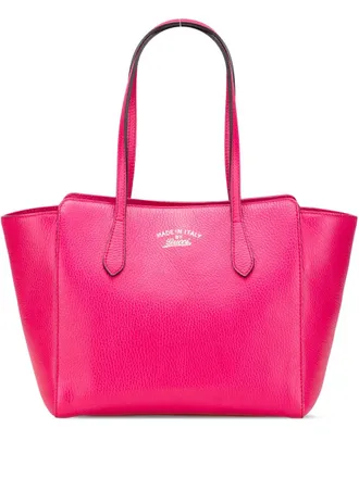 Gucci 2000-2015 Medium Dollar Calfskin Swing tote bag - Pink