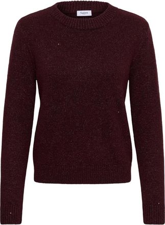 Saint Tropez Pullover Mila con scollo rotondo - - Knitwear - Donna - Marrone - L