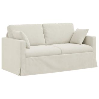 vidaXL Sof&aacute; Crema 158 X 78 X 80 Cm Terciopelo Vidaxl