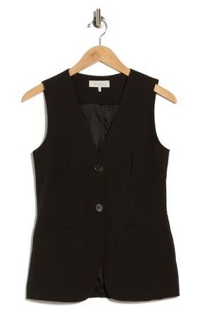 Wayf Woven Vest in Black at Nordstrom Rack, Size X-Large