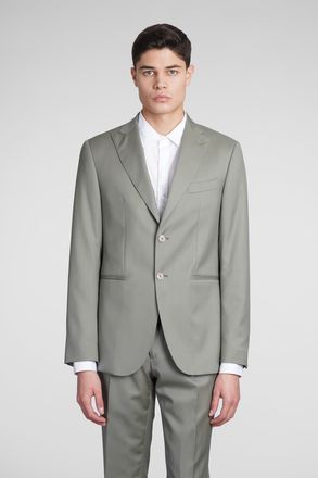 Santaniello Suit In Green Wool