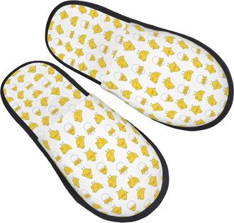 Generic Slippers Cute Easter Chickens Furry Camping Slippers Lightweight Cotton Slipper For Guest Room Bedroom Home L