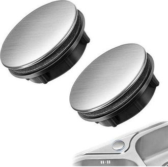 OEM Copertura Per Lavello In Acciaio Inox, Set Di 2 Tappi Universali Per Lavelli Da Cucina E Da Bagno