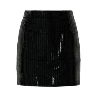 Roberto Cavalli Short Skirts, female, Black, Size: XS Sequin Mini Skirt