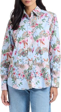 Robert Graham Carrie Long Sleeve Woven Shirt in Multi at Nordstrom Rack, Size X-Small