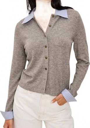 Rails Eryn Cotton-Blend Cardigan In Heather Grey
