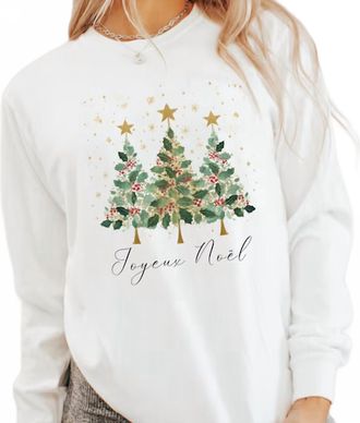 Comfort Colors Joyeux Noel Tee In White