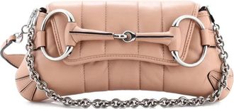 Gucci Horsebit Chain Vertical Quilted Leather Small shoulder bag - Beige