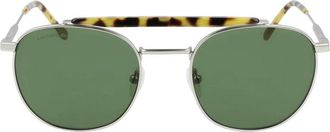 Lacoste Accessoires, Heren, Grijs, ONE Size, Zilveren Metalen Zonnebril