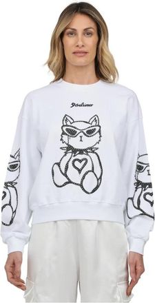 Disclaimer Crewneck Sweatshirt - Dames - Sweatshirts - Wit - L - Hoodies & sweatvesten