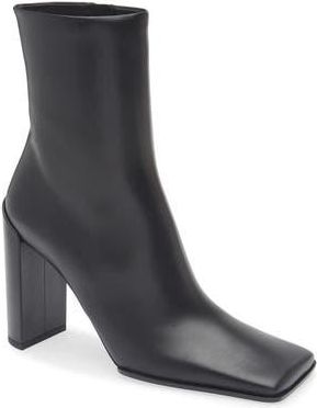 Alaia Square Toe Bootie in Noir at Nordstrom Rack, Size 10Us / 40Eu