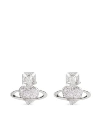 Vivienne Westwood Valentines Agnatha orb-embellished earrings - women - Brass - One Size - Silver