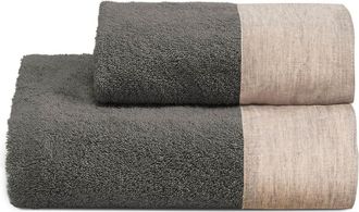 Biancoperla WASHED Face towel set + guest, Gray