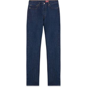 Fortela Johnny High Waist Denim Pants in Blue at Nordstrom, Size 38 X 33