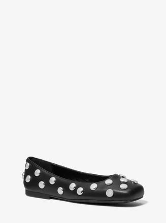 Michael Kors Matilda Studded Leather Ballet Flat