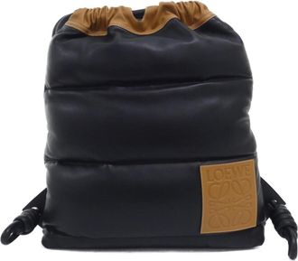 Loewe Black Nylon Leather Backpack (Pre-Owned)