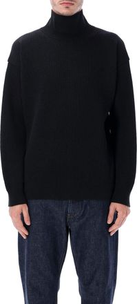 Auralee Super Fine Wool Rib Knit Turtleneck Sweater