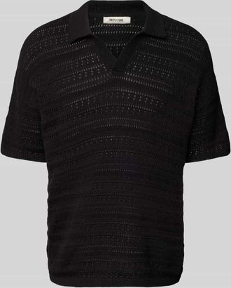 Only & Sons Poloshirt mit Strukturmuster Modell GRAYSON in Black, Gr&ouml;&szlig;e XXL