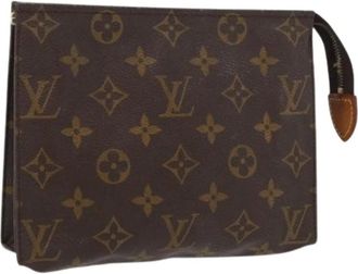 Louis Vuitton Pre-owned Clutches, female, Brown, Size: ONE SIZE Pre-owned Canvas Clutch