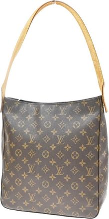 Louis Vuitton Looping Monogram Canvas Brown Canvas Handbag (Pre-Owned)