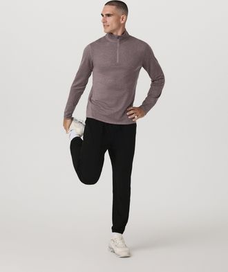 Vuori Clothing Ponto Half Zip Jacket Mock Neck | Huckleberry Heather | Medium