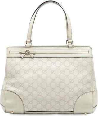 Gucci Pre-owned Handbags, female, White, Size: ONE SIZE Pre-owned Vintage Tote