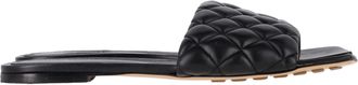 Bottega Veneta Pre-owned Womens Padded Flat Sandals in Black Leather - Size EU 42
