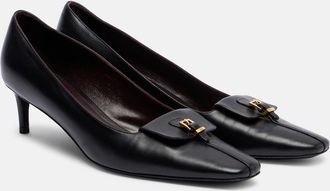 Khaite Celia 50 leather pumps