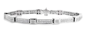 The Diamond Store Evening Bracelet 4.25CT Diamond 18KW