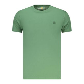 Timberland T-Shirts, male, Green, Size: 3XL Slim-fit Short-sleeved T-shirt