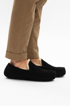 UGG M Ascot Suede Moccasins, Mens, Black