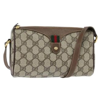 Gucci Pre-owned Cross Body Bags, female, Beige, Size: ONE SIZE Pre-owned Plastic Cross Body Bag