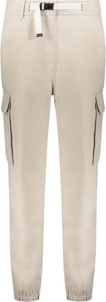 Moorer Dames, Broeken, Beige, Maat: XS Katoen