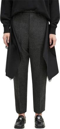 Undercover Gedrapeerde Pantalon - Dames - Slim Fit Broeken - Zwart - S - Wol - Broeken