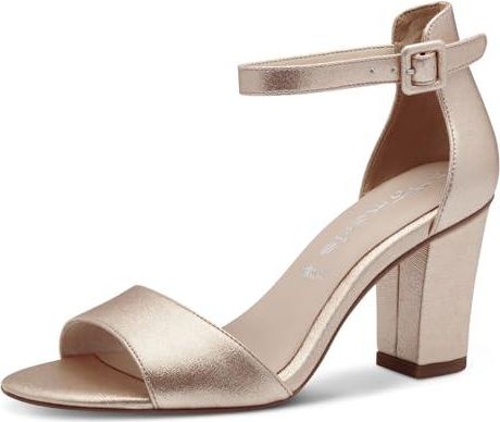Tamaris - Sandales à Talon Bloc Carré - Look élégant, Technologie ANTIslide - Pour Femme Mode