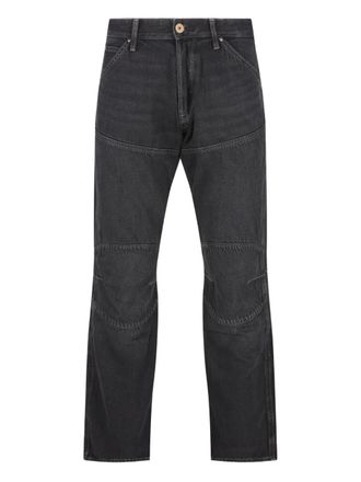 G-Star five-pockets logo-patch jeans - Grey