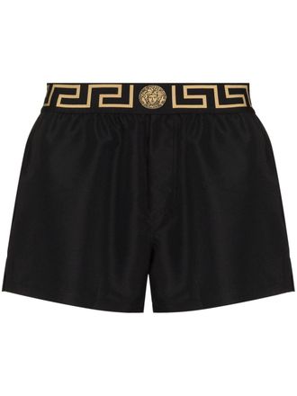 Versace Greca Border swim shorts - Black