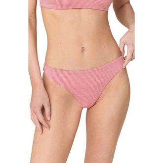 Andie Swim Signature Bikini Bottoms in Strawberry at Nordstrom, Size X-Small