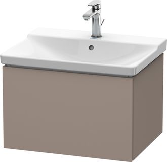 Duravit Duravit L-cube Mueble De Pared, Ancho 620mm, Profundidad 481, 1 Extra&iacute;ble, Se Ajusta A La Medida. Art&iacute;culo 233265, Color: Decoraci&oacute;n Basalto Mate - Lc