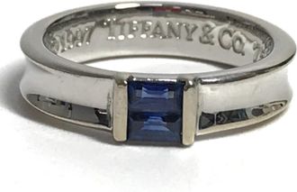 Tiffany & Co. Silver White Gold (18K) Band Ring (Pre-Owned)