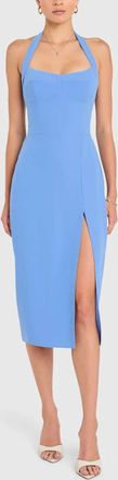 Amanda Uprichard Antonella Midi Dress In Atlantic