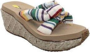 Volatile Sunridge Wedge Slide Sandal in Natural Multi at Nordstrom Rack, Size 10