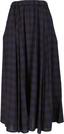 Aspesi Gonna Mod. 2289 - Dames - Midirokken - Blauw - M - Rokken