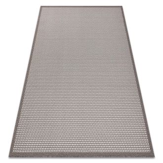 RugsX Rugsx - Alfombra Sisal Bordero 2907 Tejido Plano Taupe / Crema Beige 120x170 Cm