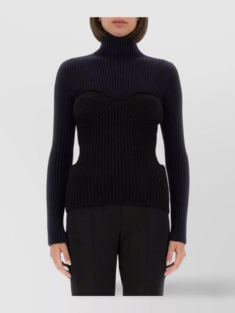 Jean Paul Gaultier merino wool slim-fit high-neck long-sleeve jumper