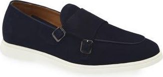 BOSS Sienne Double Monk Loafer in Dark Blue at Nordstrom Rack, Size 11Us / 10Uk
