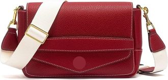 Generic Shoulder Bags Grey Simple Texture Flip Cover Soft Square Bag Woman Commuter(Burgundy)