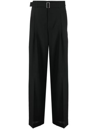 Études Studio high-waisted straight-leg trousers - Black