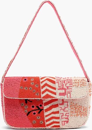 America & Beyond Womens Tigerlily Beaded Bag In Pink